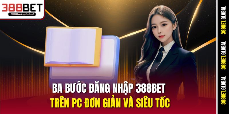 Ba bước đăng nhập 388bet trên PC đơn giản và siêu tốc